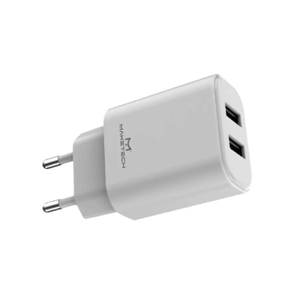 CARREGADOR MOD CM 109I 2 4A BRANCO MAKETECH