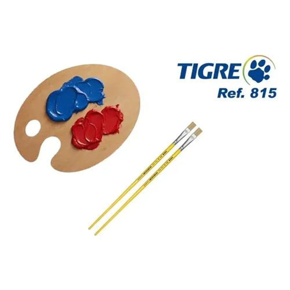Kit com 13 Pincéis 815 Cerda Natural Tigre