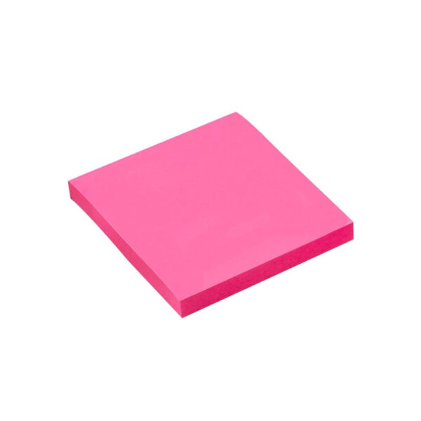 Bloco Adesivo Maxprint 76mm x 76mm Rosa Neon Médio