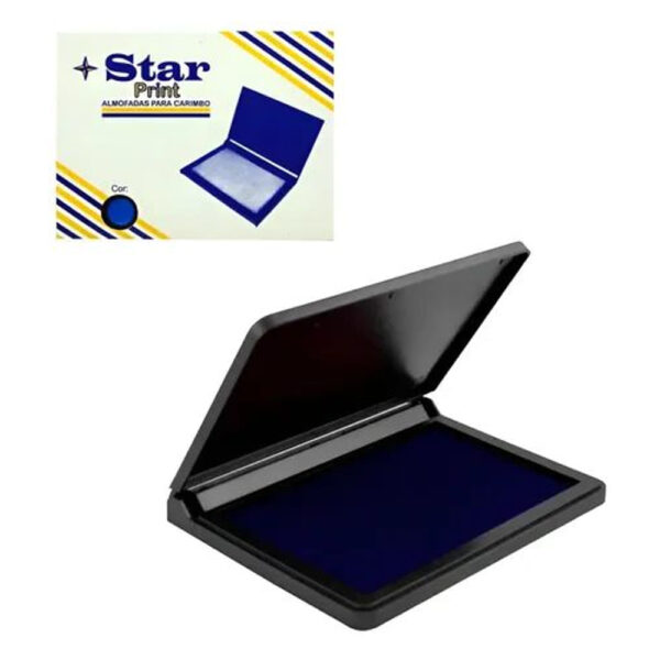 Almofada para Carimbo Nº 3 Azul Star Print