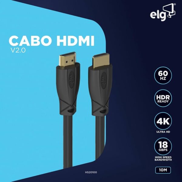 Cabo HDMI 2 0 4K 5 0 Metros XC 4K5