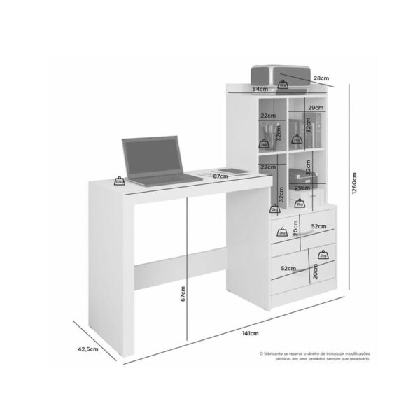 Rack JCM Alana Cinamomo e Off White