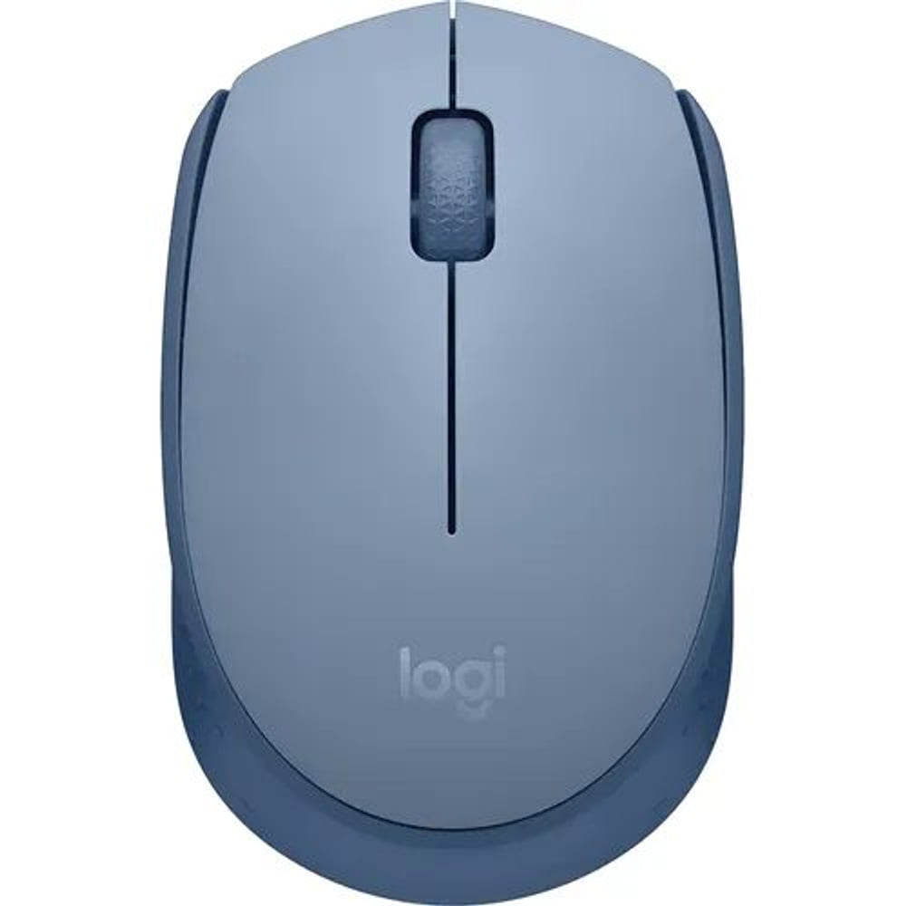 Mouse Logitech M170 Sem Fio Óptico Azul e Cinza