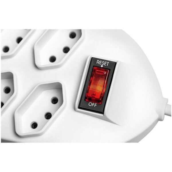 Protetor Eletrônico Intelbras com 8 Tomadas Branco EPE 1800+ 4824003