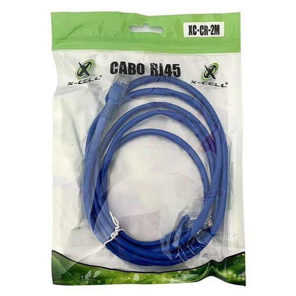 Cabo de Rede X Cell RJ45 Cat6 2 Metros