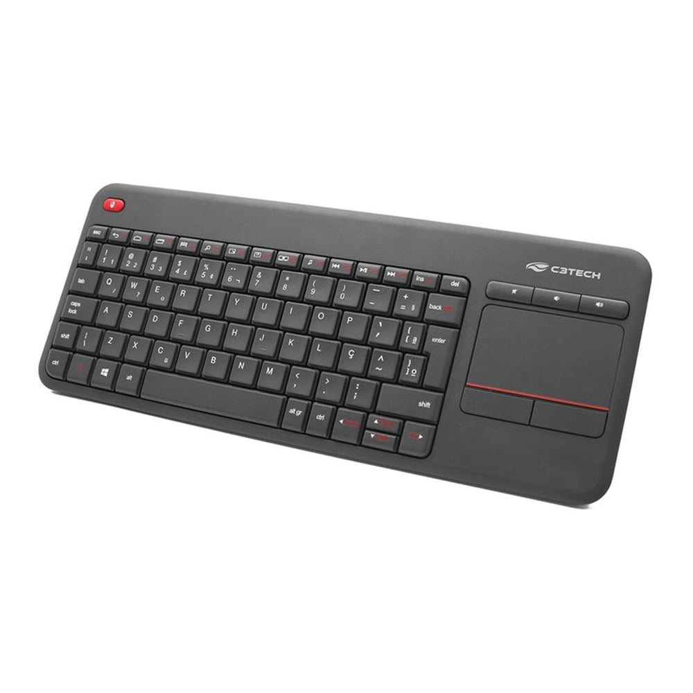 Teclado C3Tech com Touchpad Sem Fio K WT200BK