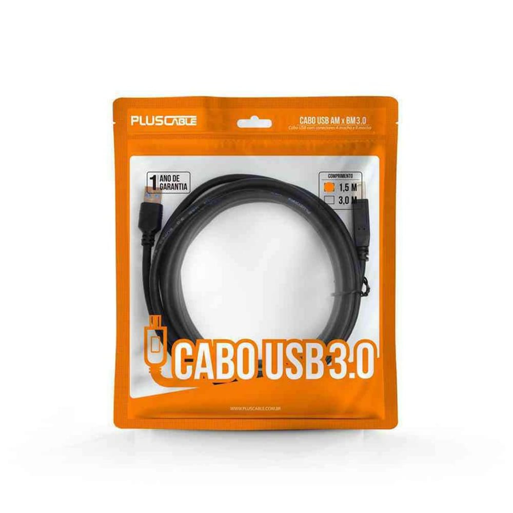 Cabo Extensor C3Tech USB 3 0 AM x AF 1,5m USBAF3015