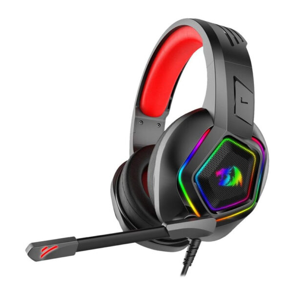 Headset Redragon Gamer RGB Medea Preto