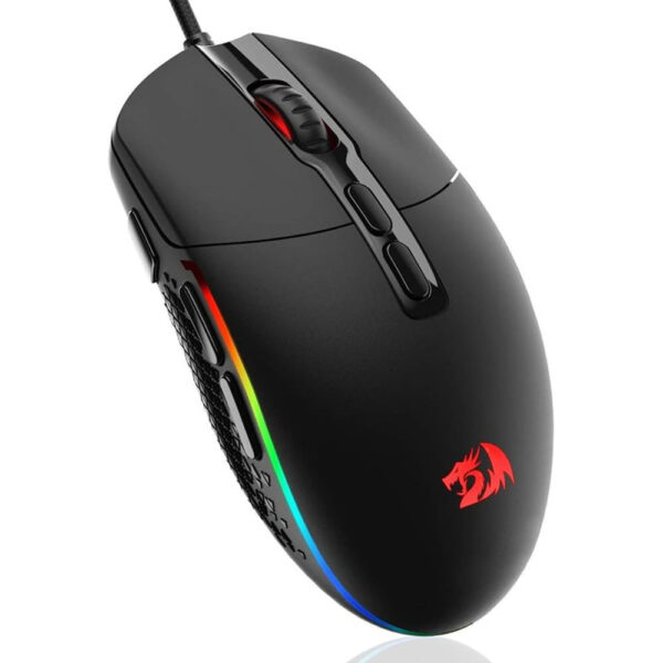 Mouse Gamer Redragon Invader RGB Preto