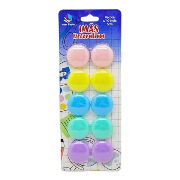 Kit Imã Magnético 30mm com 10 Unidades