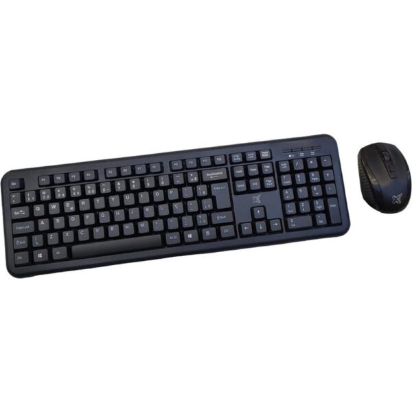 Teclado e Mouse Maxprint Exagon Sem Fio USB 2 0 Preto