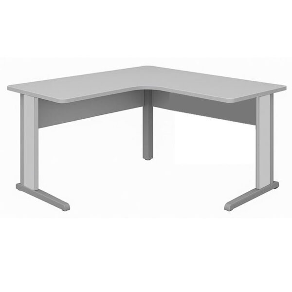 Mesa Belo Job em L 1 40 x 1 40 cm Cinza