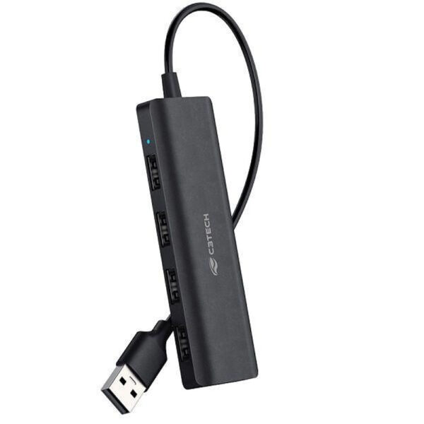 Hub USB 2 0 4 Portas C3TEC HU 230BK