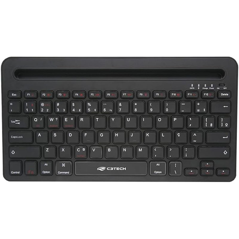 Teclado C3Tech Sem Fio Multi Device K BT100BK