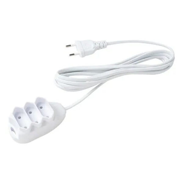 Extensão Elétrica Intelbras 3 Tomadas 3 Pinos 10A 3M Branco