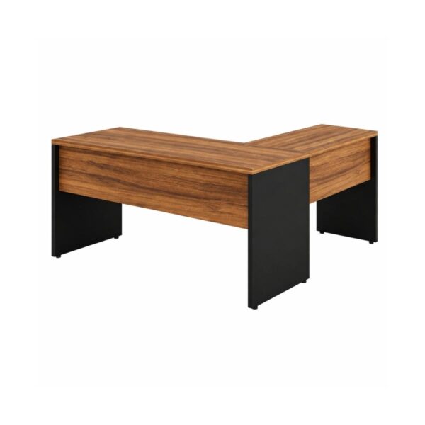 Mesa Pacheco L Pé Gaveta Tampo 40mm 1,20x0,90m Nogal