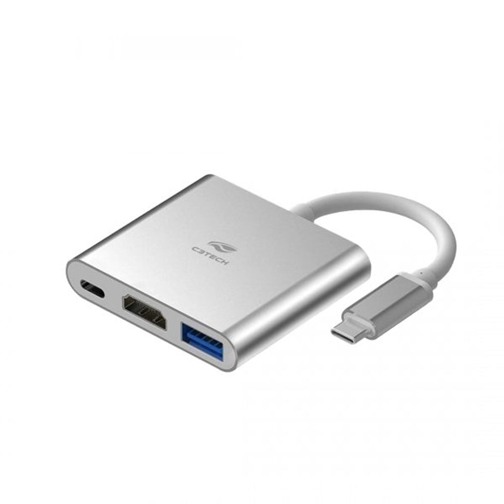 Hub C3 Tech USB C 3 0 com HDMI 3 Portas HU D10SI