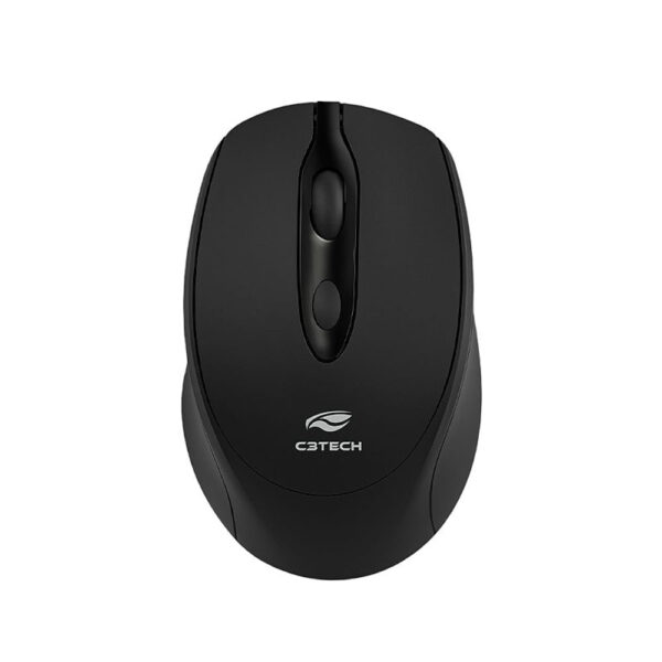Mouse C3Tech Sem Fio Recarregável Bluetooth + Nano M BT30BK