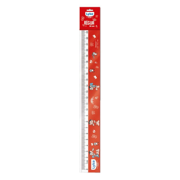 Régua Acrílica Like 30cm Plástico Mônica