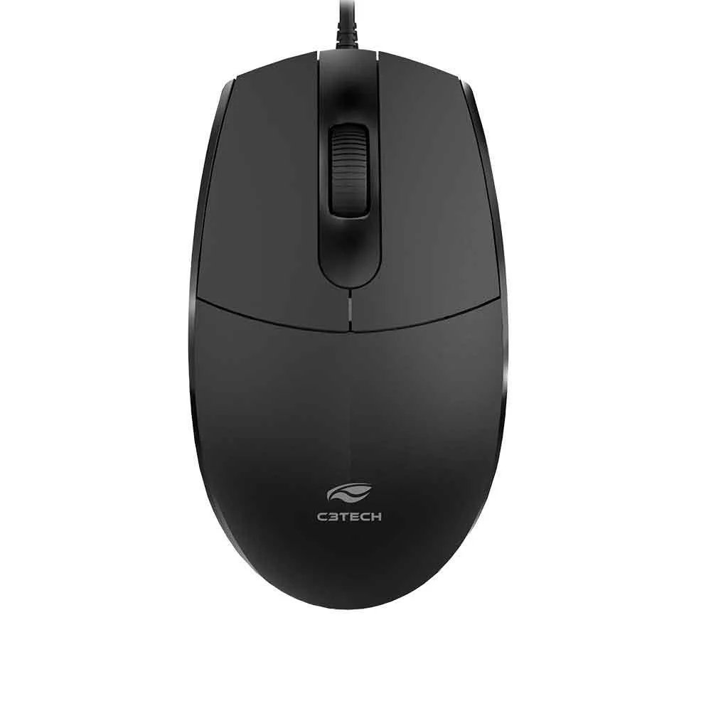 Mouse USB MS 29BK 2M Preto C3Tech