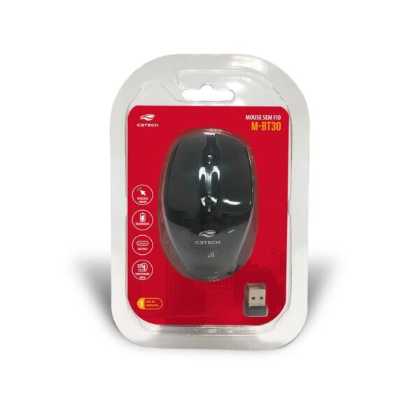 Mouse Sem Fio Recarregável Bluetooth BT30