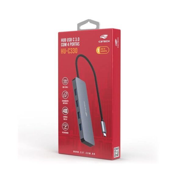 Hub USB C 3 0 com 4 Portas