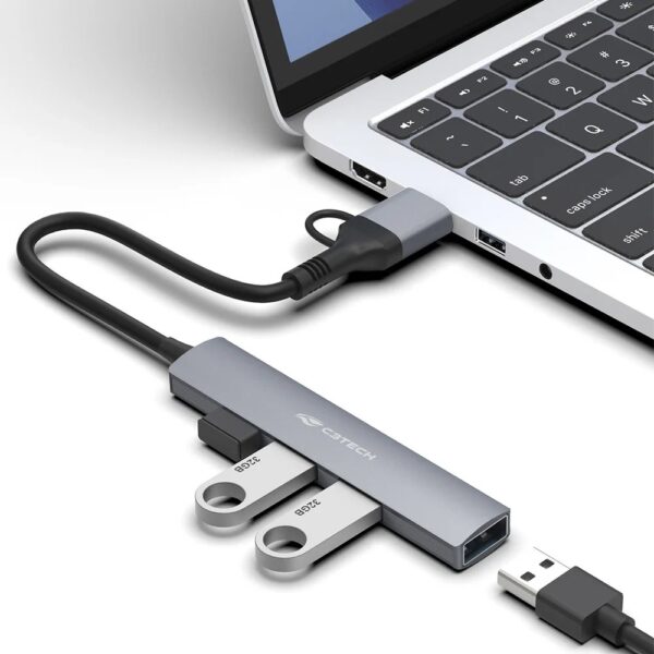 Hub USB C 3 0 com 4 Portas HU C500GY