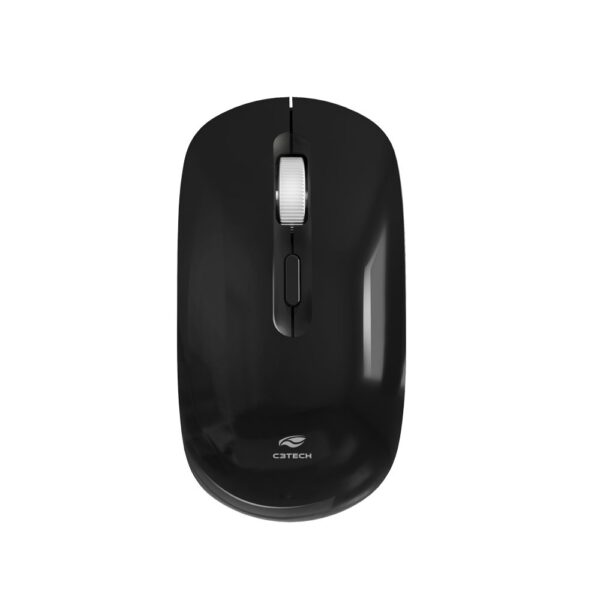 MOUSE S/FIO RECARREGAVEL M W80BK PRETO C3T