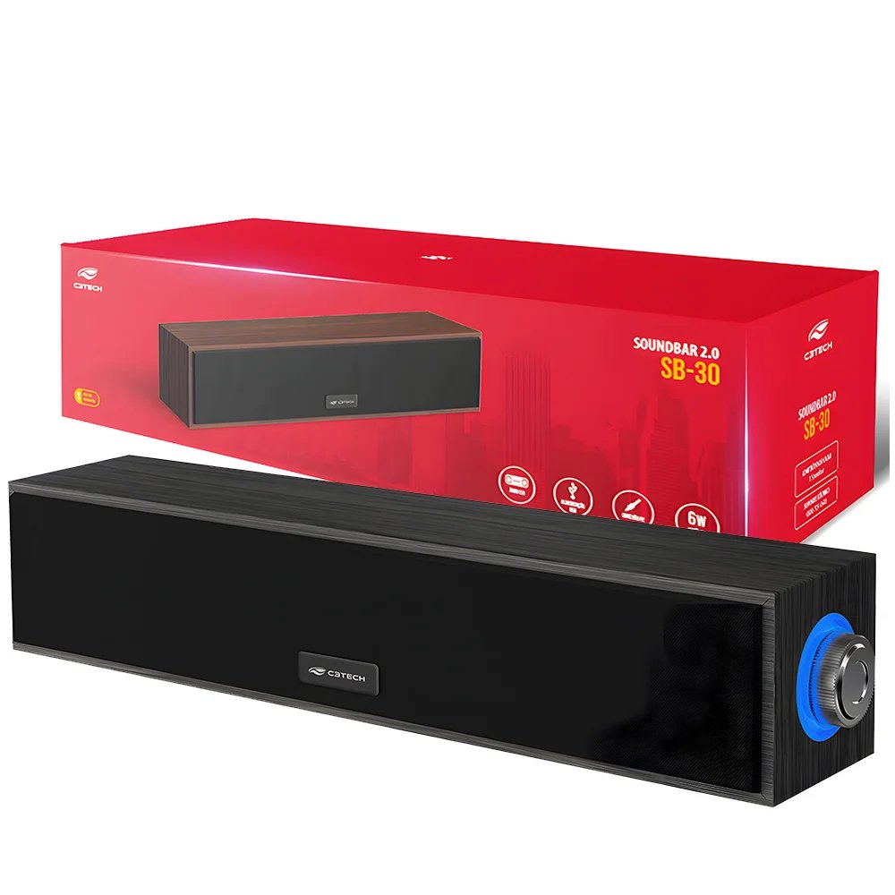 SOUNDBAR 2 0 SB 30BK PRETO C3TECH
