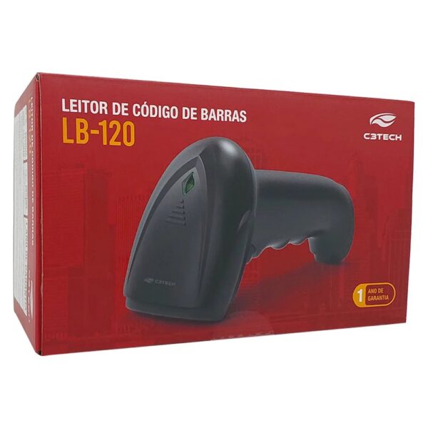 LEITOR COD 1D/2D USB LB 120BK C3TECH