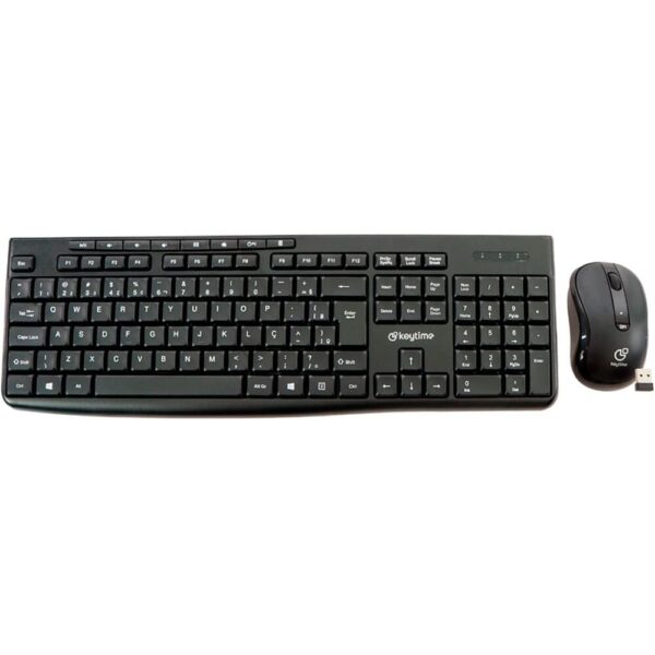 Combo Keytime Teclado + Mouse Executivo Preto