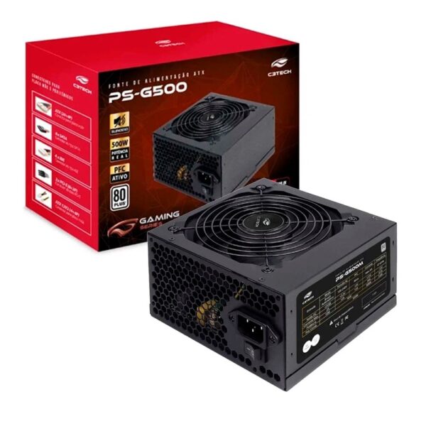 Fonte ATX C3 Tech 500W 80+ Bronze PS G500B