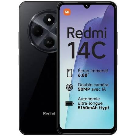 CELULAR XIAOMI REDMI 14C 256GB/4GB PRETO