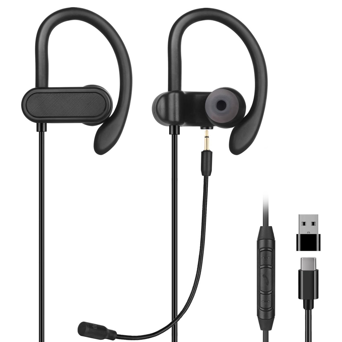 Fone de Ouvido com Microfone C3Tech PH 360BK Preto
