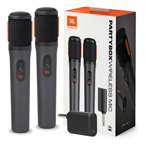 Microfone Sem Fio JBL com 2 Unidades