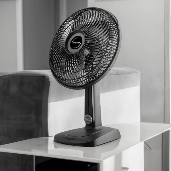 Ventilador 30cm Mallory Turbo Compact 220V Preto e Grafite