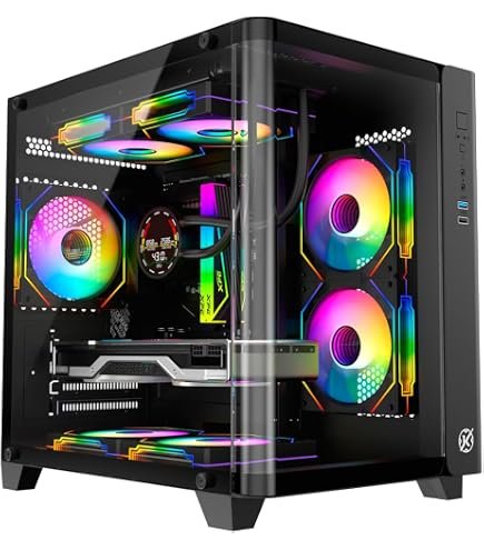 Gabinete Aquário CG300B Preto com Type C G Fire
