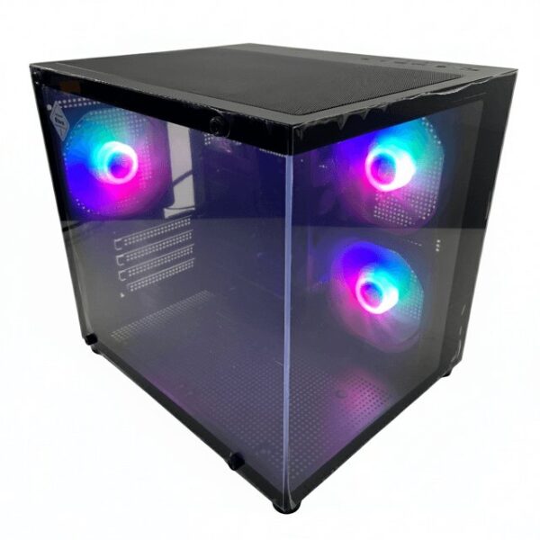 GABINETE AQUARIO CG300B PRETO C/ 3 FANS EW 300RB S/ FONTE