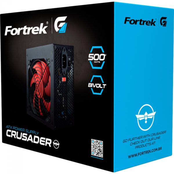Fonte Fortrek Crusader ATX 500W Branca