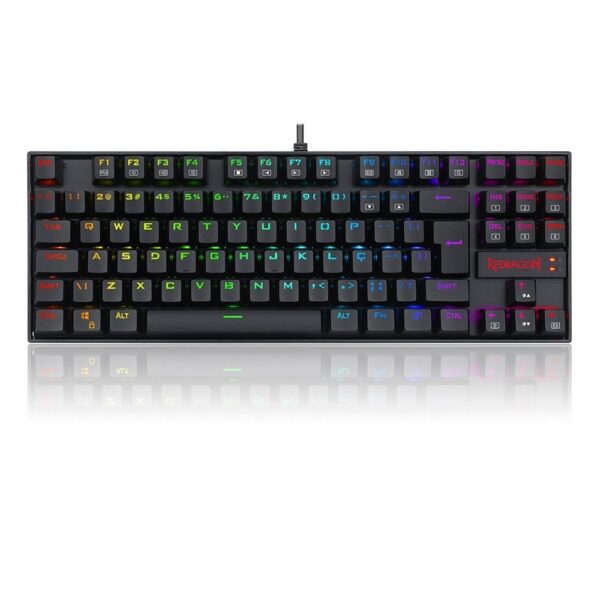 Teclado Magnético Gamer Kumara Pro V2 RGB Preto com Switch Vermelho