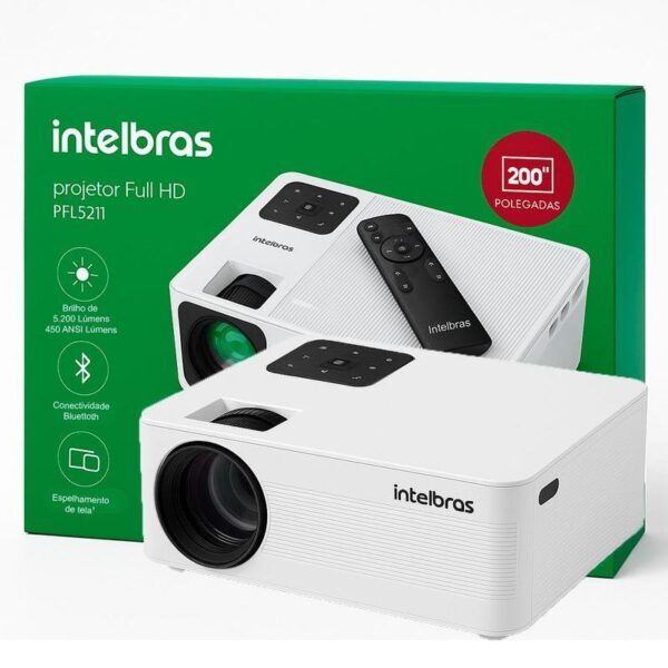 Projetor Intelbras Full HD 8000 Lúmens PFL7560