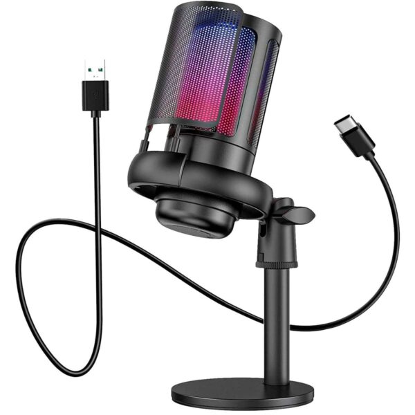 Microfone Gamer Redragon Adne RGB Preto