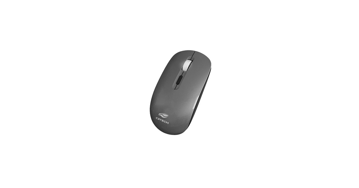 Mouse Sem Fio Recarregável C3Tech M BT80GY