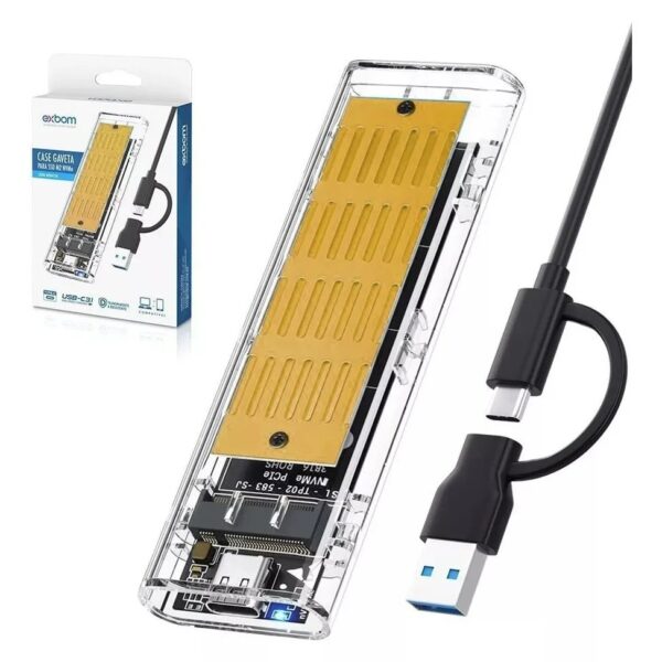 Gaveta para SSD Externo M 2 SATA CH M100 C3T