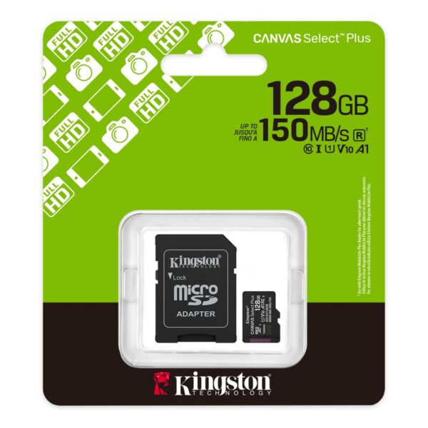 Cartão de Memória Micro SD Kingston Canvas Go! Plus 128GB