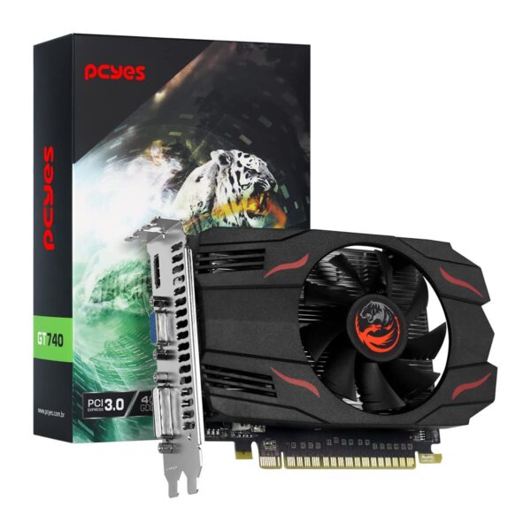 Placa de Vídeo NVIDIA GeForce GT 740 4GB DDR5 128 Bits Single Fan