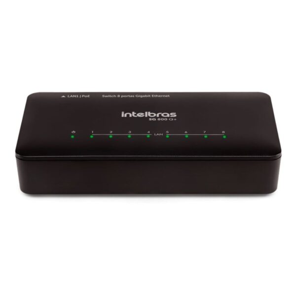 SWITCH INTELBRAS NAO GERENCIAVEL 8 PORTAS S1108G 1000MBPS