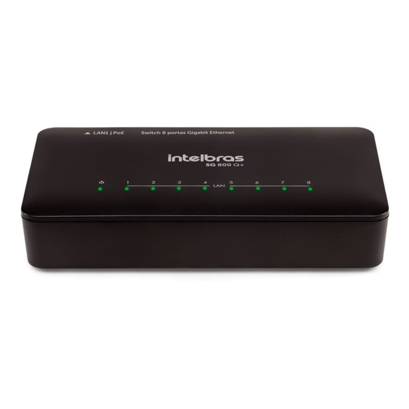 SWITCH INTELBRAS NAO GERENCIAVEL 8 PORTAS S1108G 1000MBPS